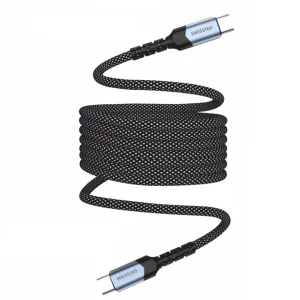 Магнитен кабел SWISSTEN Magnetic USB-C към USB-C, 1m, Черен