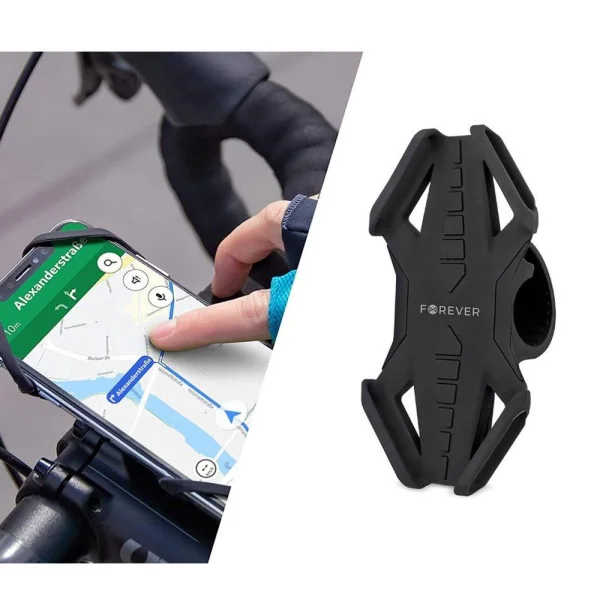 Bicycle Mount Forever BH-120, devices up to 6 inches, black 3