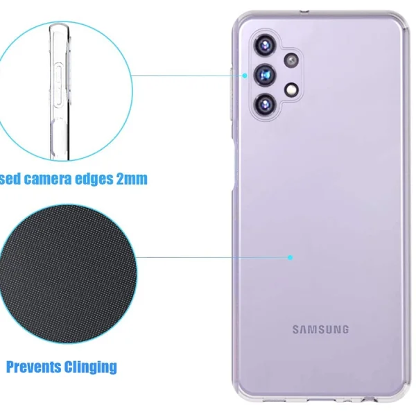 Силиконов калъф за Samsung Galaxy A32 (5G), Прозрачен 2