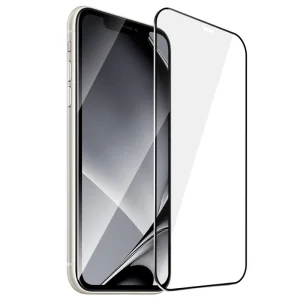 Стъклен протектор с метална рамка Metal Frame за iPhone XR / 11, Черен 3