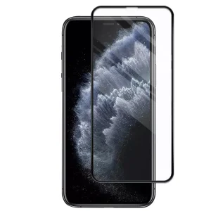 Стъклен протектор с метална рамка Metal Frame за iPhone XR / 11, Черен
