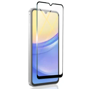Стъклен протектор с метална рамка Metal Frame за Samsung Galaxy A15 5G, Черен 3