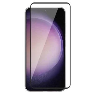 Стъклен протектор с метална рамка Metal Frame за Samsung Galaxy S22 / S23 5G, Черен