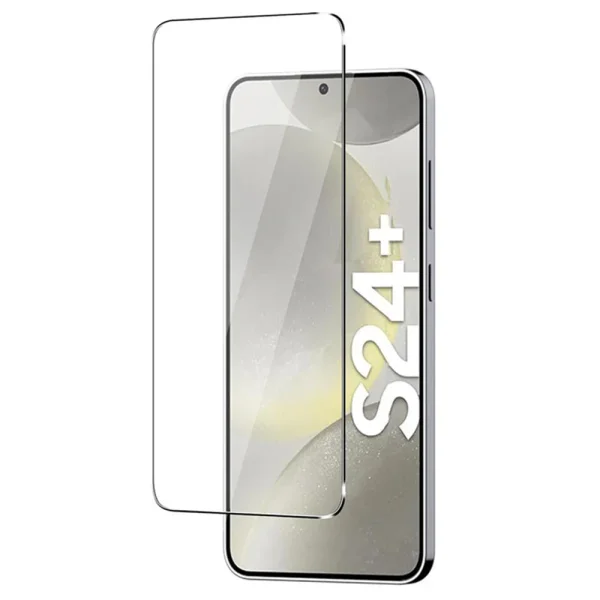Стъклен протектор с метална рамка Metal Frame за Samsung Galaxy S24 Plus, Черен 3