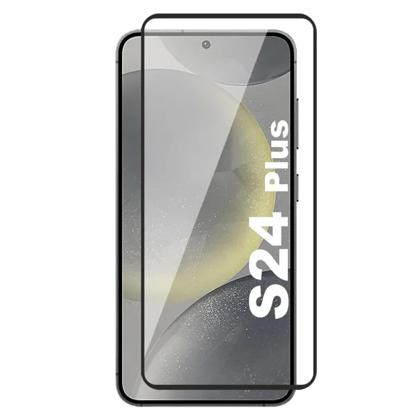 Стъклен протектор с метална рамка Metal Frame за Samsung Galaxy S24 Plus, Черен 1