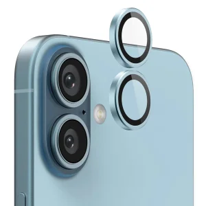 Стъклени протектори за камера Lens Fulm за iPhone 16 / 16 Plus, Син