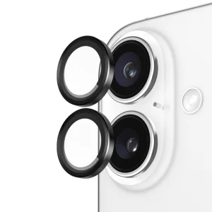 Стъклени протектори за камера Lens Fulm за iPhone 16 / 16 Plus, Черен