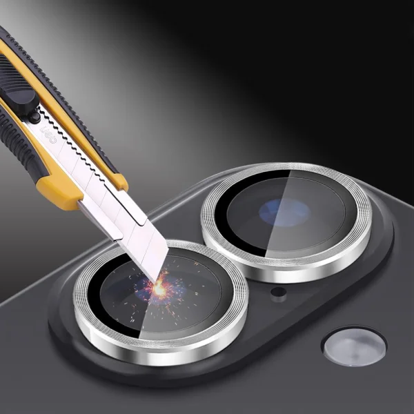 Стъклени протектори за камера Lens Fulm за iPhone 16 / 16 Plus, Сребрист 2