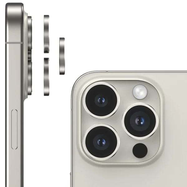 Lens Fulm Camera Glass Protectors for iPhone 16 Pro / 16 Pro Max, Silver 2