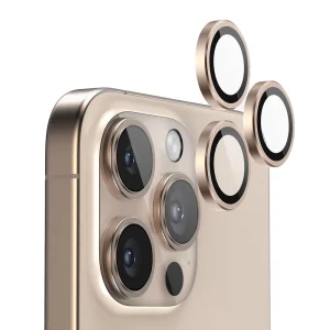 Стъклени протектори за камера Lens Fulm за iPhone 16 Pro / 16 Pro Max, Златист