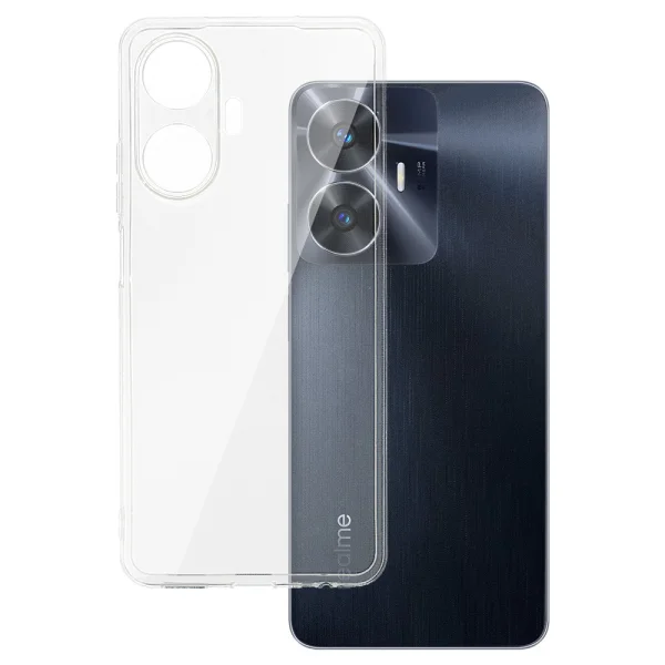 Silicone case for Realme C55, 0.5mm, Transparent 1