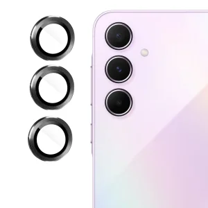 Стъклени протектори за камера Lens Fulm за Samsung Galaxy A55 5G, Черен