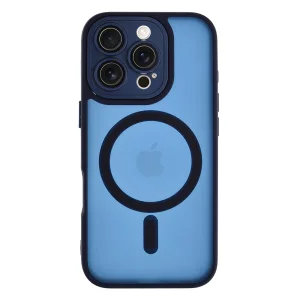 Удароустойчив калъф MagSF TP-27 за iPhone 16 Pro, Тъмно син