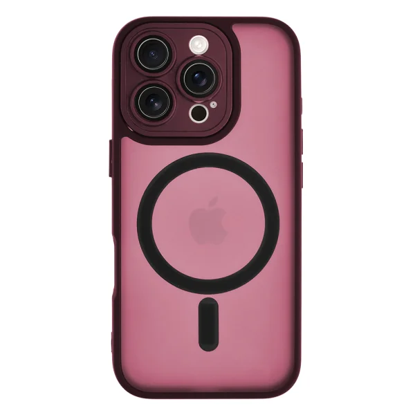 Shockproof case MagSF TP-27 for iPhone 16 Pro, Bordeaux 1