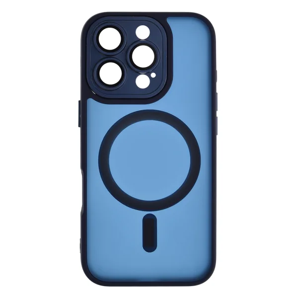 Удароустойчив калъф MagSF TP-27 за iPhone 16 Pro Max, Тъмно син 2