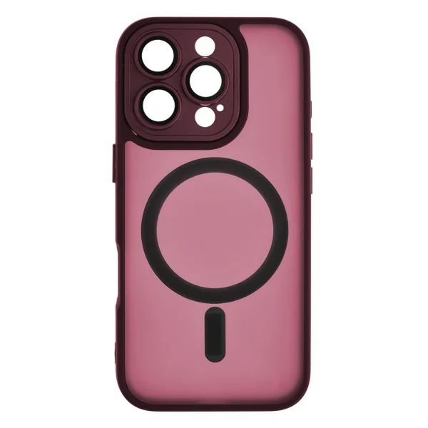 Shockproof MagSF TP-27 Case for iPhone 16 Pro Max, Burgundy 2