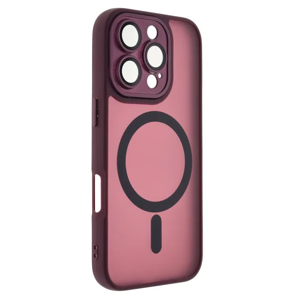 Shockproof MagSF TP-27 Case for iPhone 16 Pro Max, Burgundy 3