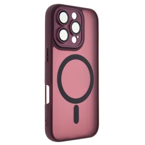 Shockproof MagSF TP-27 Case for iPhone 16 Pro Max, Burgundy 3
