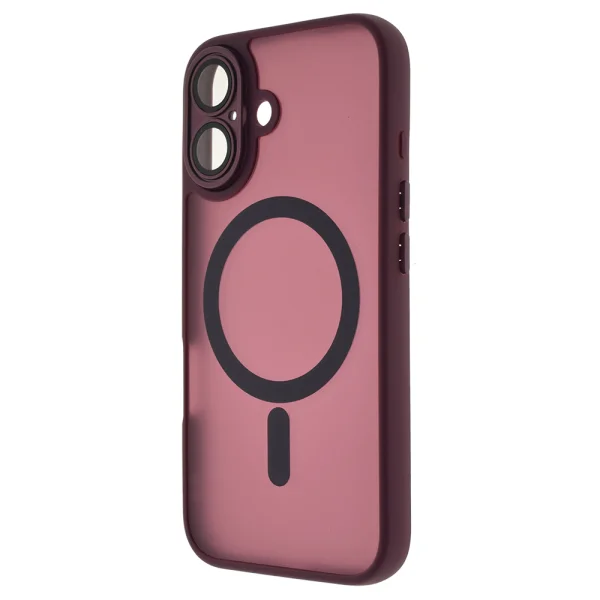 Shockproof MagSF TP-27 Case for iPhone 16 Plus, Burgundy 4