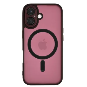 Удароустойчив калъф MagSF TP-27 за iPhone 16 Plus, Бордо