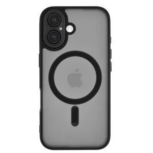 Удароустойчив калъф MagSF TP-27 за iPhone 16 Plus, Черен