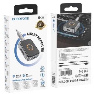 Bluetooth receiver Borofone BC55 Suave 3.5mm, Black 6
