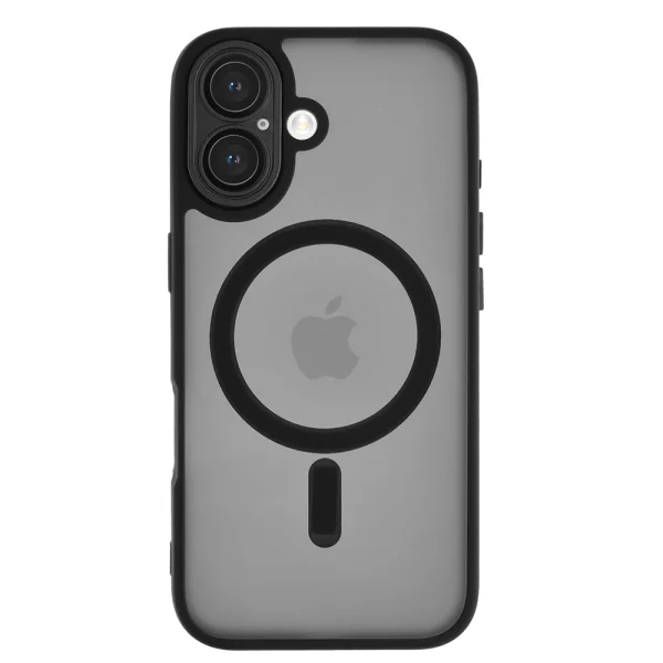 Удароустойчив калъф MagSF TP-27 за iPhone 16, Черен 1