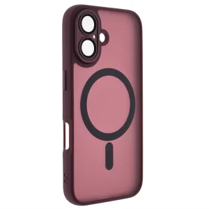 Удароустойчив калъф MagSF TP-27 за iPhone 16, Бордо 3