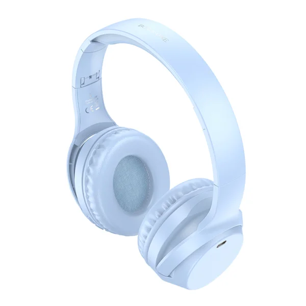 Wireless Headphones Bluetooth BOROFONE BO26 Delightful, Blue 2