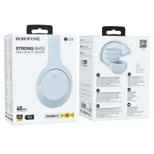 Wireless Headphones Bluetooth BOROFONE BO26 Delightful, Blue 3