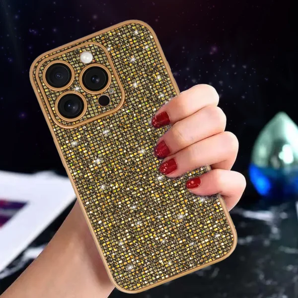 Flash Shockproof Case for iPhone 16 Pro Max, Gold 4