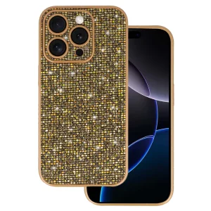 Удароустойчив калъф Flash за iPhone 16 Pro Max, Златист