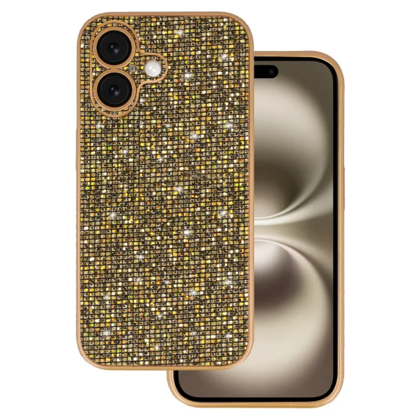 Shockproof Case Flash for iPhone 16, Golden 1