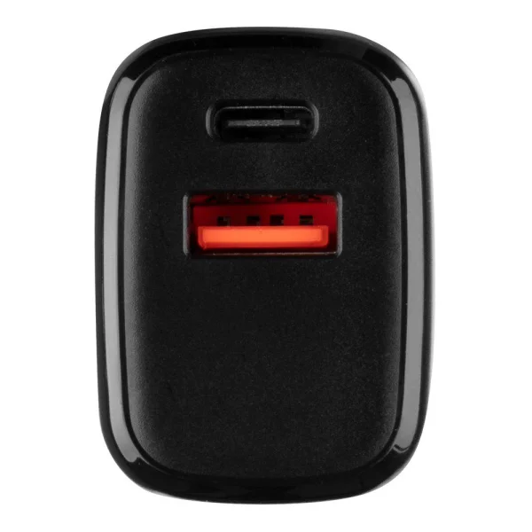 Зарядно 220v Tactical Base Plug Dual 20W USB-A / USB-C, Черен 2