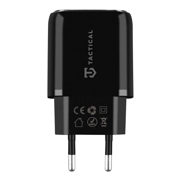 Зарядно 220v Tactical Base Plug Dual 20W USB-A / USB-C, Черен 1