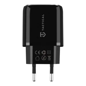 Зарядно 220v Tactical Base Plug Dual 20W USB-A / USB-C, Черен