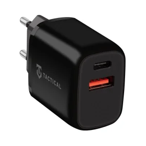 Зарядно 220v Tactical Base Plug Dual 20W USB-A / USB-C, Черен 3