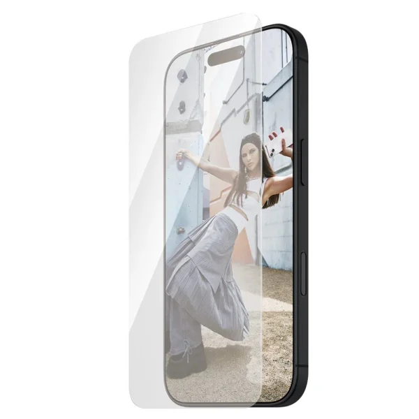 Glass Screen Protector SAFE for iPhone 15 Plus / 16 Plus Ultra-Wide Fit 2