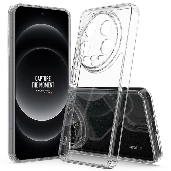 Удароустойчив калъф Acrylic за Xiaomi 14 Ultra, Прозрачен 1