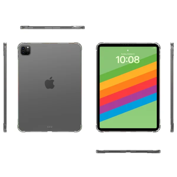 Silicone Case for iPad Pro 11 2024, Transparent 2