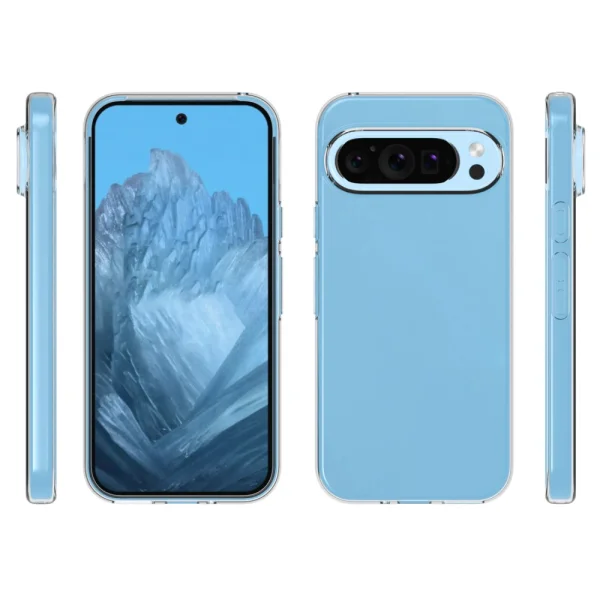 Силиконов калъф за Google Pixel 9 / Pixel 9 Pro, Прозрачен 5