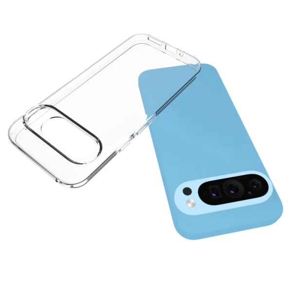 Силиконов калъф за Google Pixel 9 / Pixel 9 Pro, Прозрачен 2