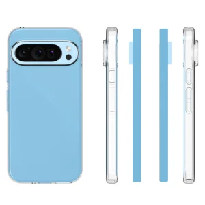 Силиконов калъф за Google Pixel 9 / Pixel 9 Pro, Прозрачен 3
