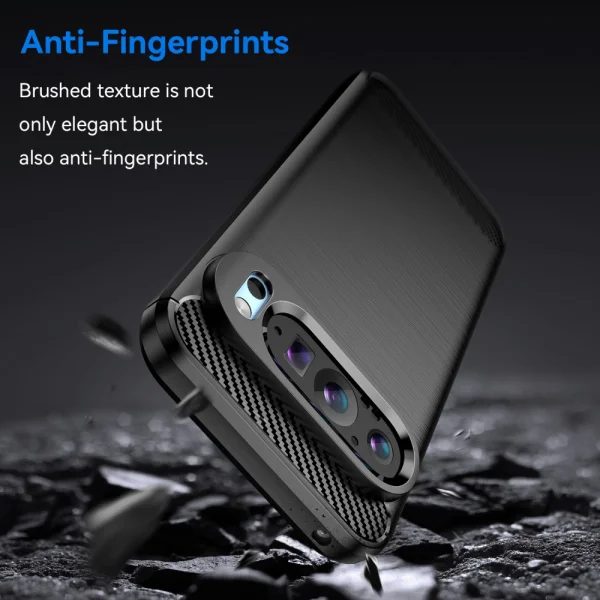 Silicon Case Carbon Fibre for Google Pixel 9 / Pixel 9 Pro, Black 4