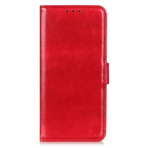 Калъф Тефтер Crazy Horse Leather за Motorola Edge 50 Neo 5G, Червен 5