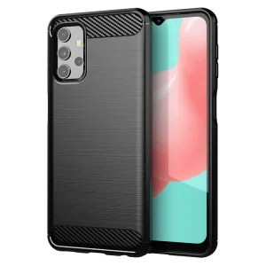 Силиконов Калъф Carbon Fibre Brushed за Samsung Galaxy A32 LTE (4G), Черен 5