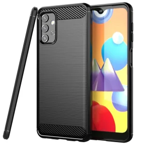 Силиконов Калъф Carbon Fibre Brushed за Samsung Galaxy A32 LTE (4G), Черен