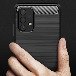 Силиконов Калъф Carbon Fibre Brushed за Samsung Galaxy A32 LTE (4G), Черен 3