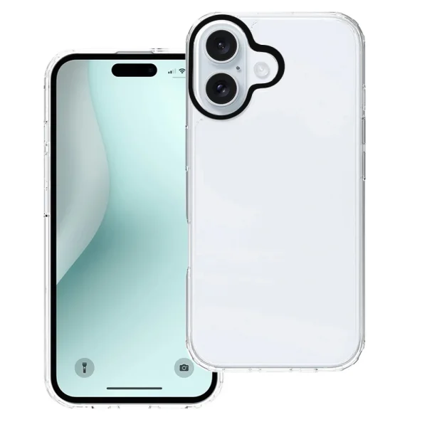 Shockproof Case Lightweight for iPhone 16, Transparent 1