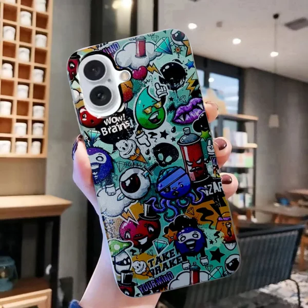 Силиконов калъф за iPhone 16, Комикс 4